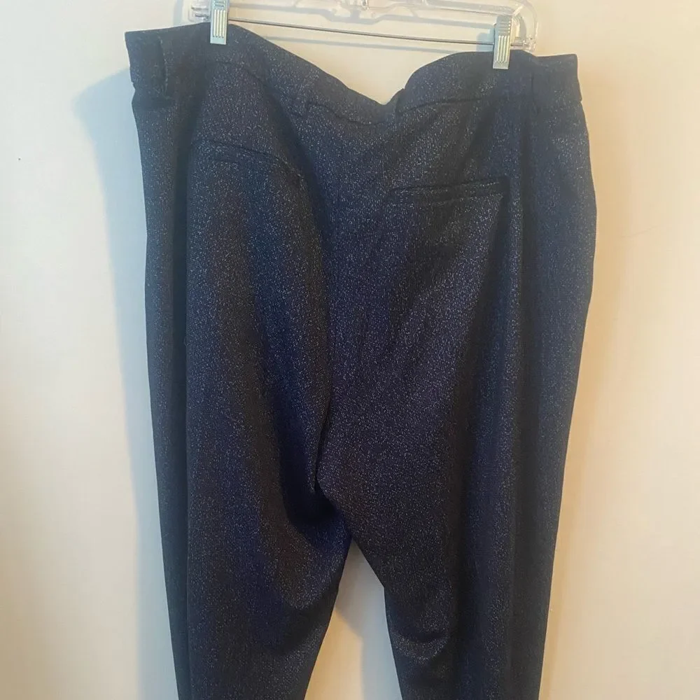 Liverpool Kelsey Navy Blue/Black pixel front zip trousers, size 24W